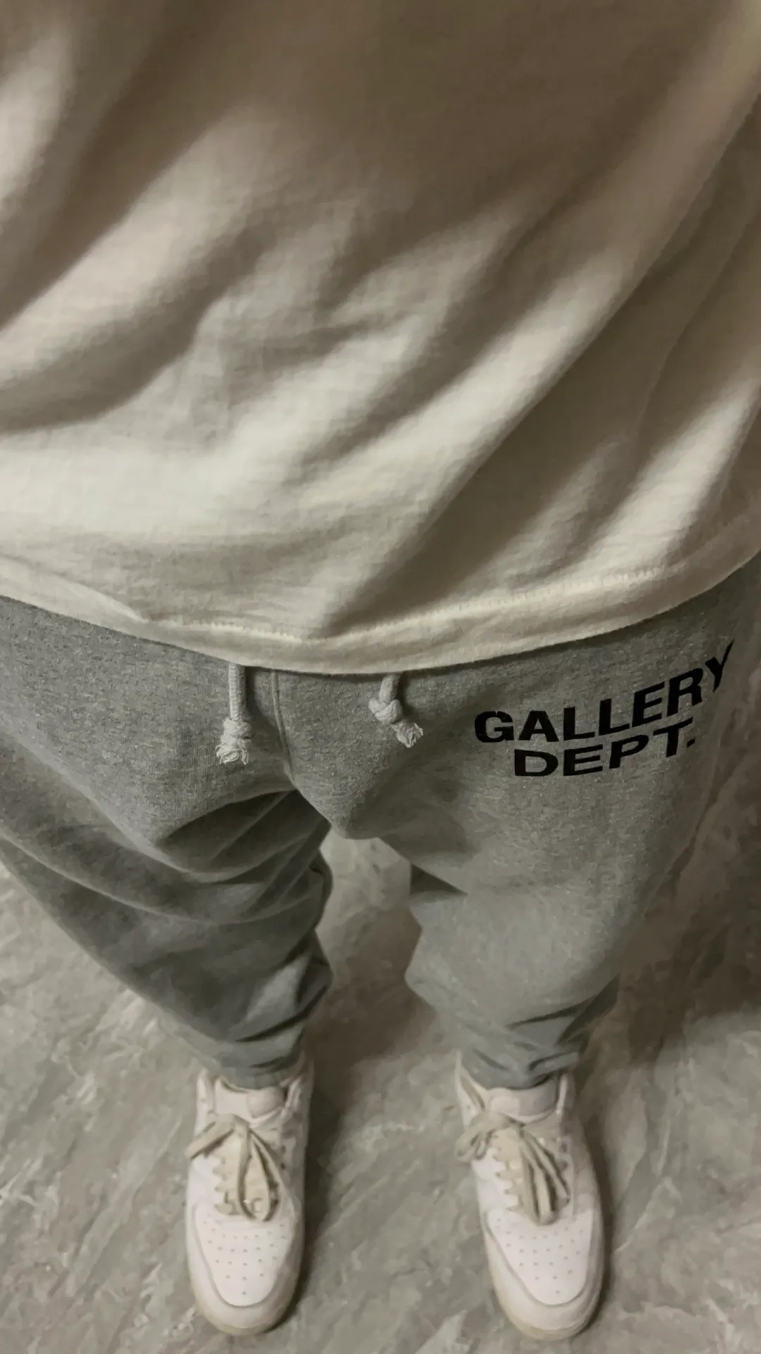 GALLERY DEPT. ENGLISH LOGO SWEAT PANTS E English basic logo sweatpants Vintage washed trousers floral gray S-XL